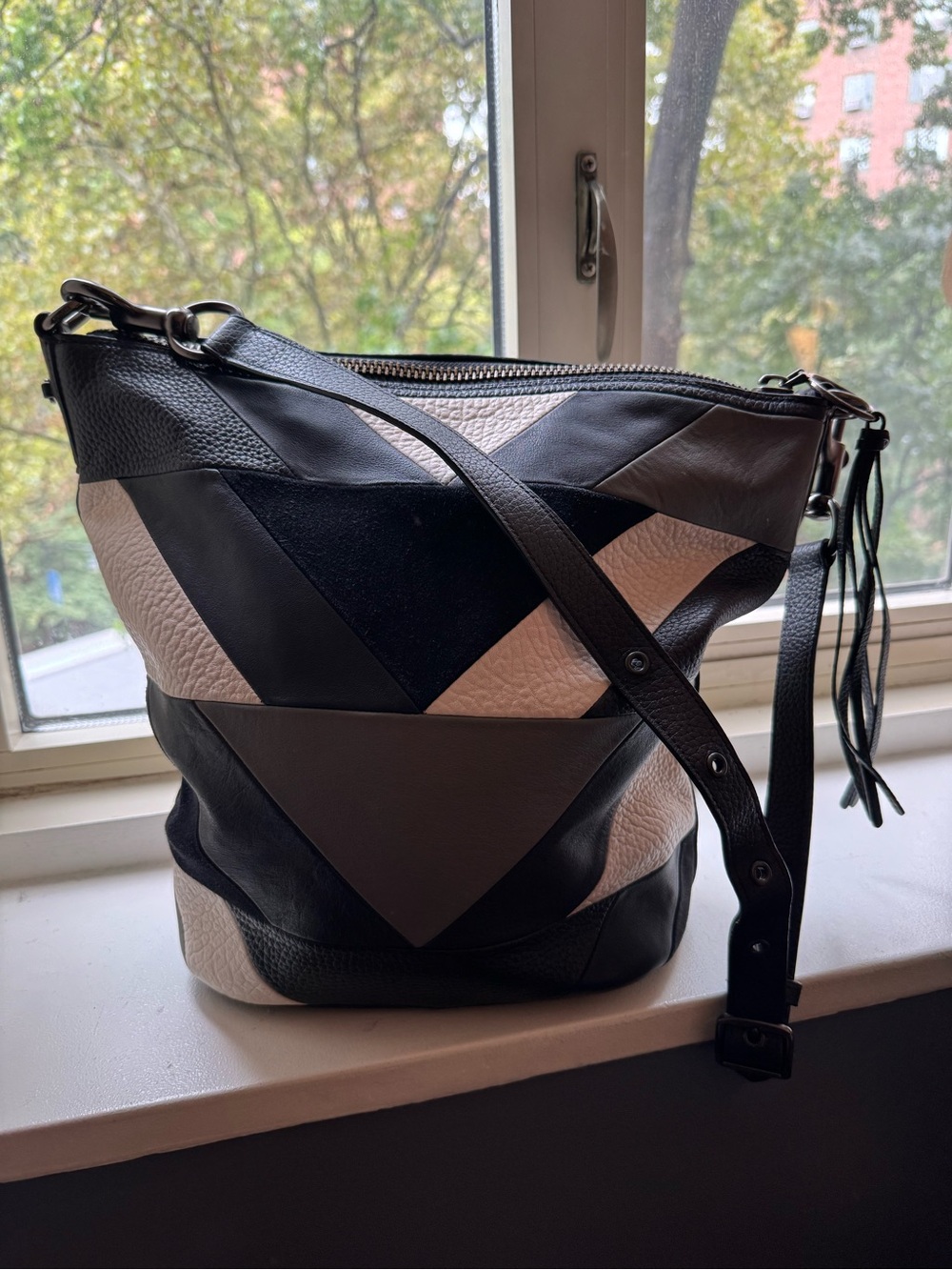 Coach patchwork duffel bag purse